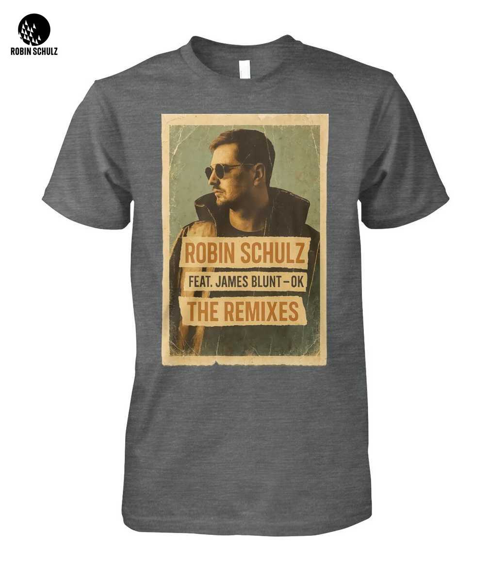 Robin Schulz OK T-Shirt | Vintage Fan-Shirt im Retro Poster-Stil 1 Robin Schulz OK T-Shirt | Vintage Fan-Shirt im Retro Poster-Stil