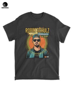Vibrant Merch: Robin Schulz Headlights Pop Art T-Shirt – Your Ultimate Fan Apparel