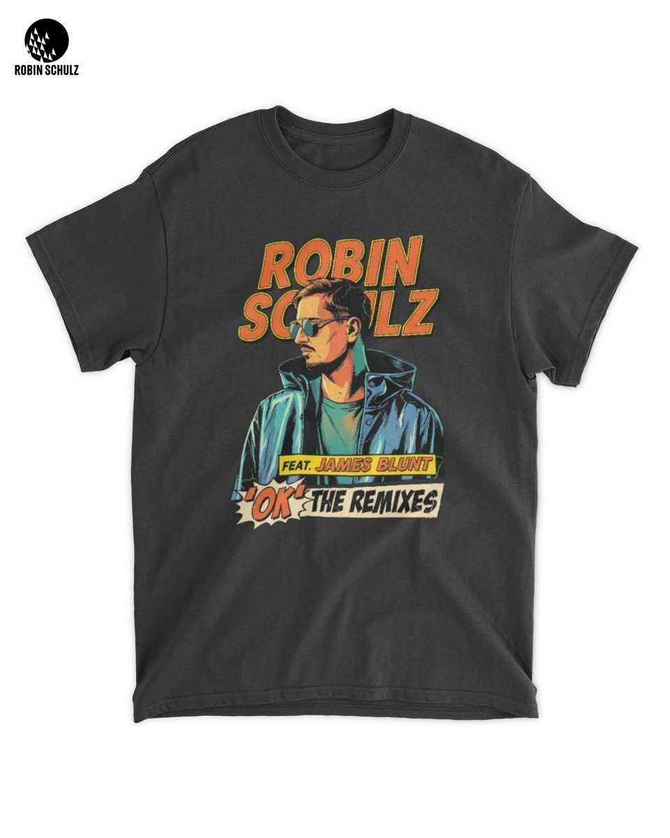 Robin Schulz Merch: Unisex T-Shirt: Pop Art Producer Portrait OK The Remixes Edition 1 Robin Schulz Merch: Unisex T-Shirt: Pop Art Producer Portrait OK The Remixes Edition