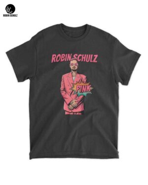 Robin Schulz Merch: T-Shirt: Pink Vibe Pop Art Portrait Tee