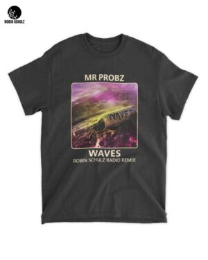 WAVES Merch: Message in a Bottle T-Shirt | Mr Probz Robin Schulz Electronic Music Art