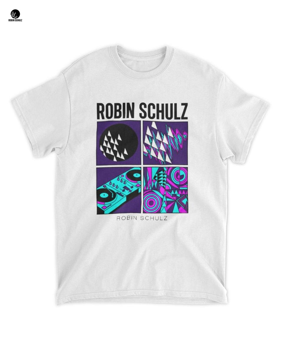 Offizielles Robin Schulz Merch T-Shirt – Abstrakte Geometrische DJ Edition 1 Offizielles Robin Schulz Merch T-Shirt – Abstrakte Geometrische DJ Edition