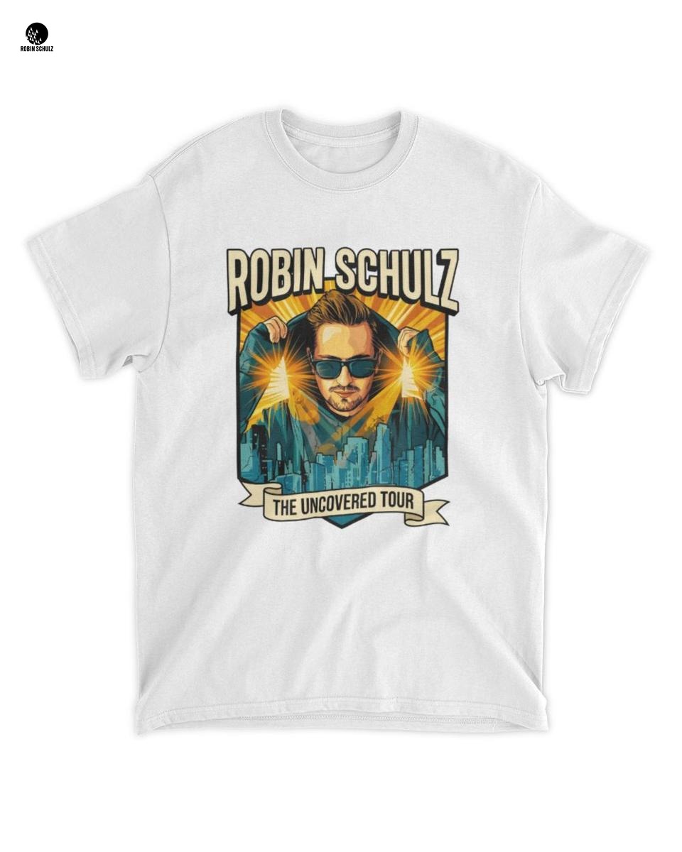 Offizielles Robin Schulz The Uncovered Tour T-Shirt – Weißes EDM DJ Merch 1 Offizielles Robin Schulz The Uncovered Tour T-Shirt – Weißes EDM DJ Merch